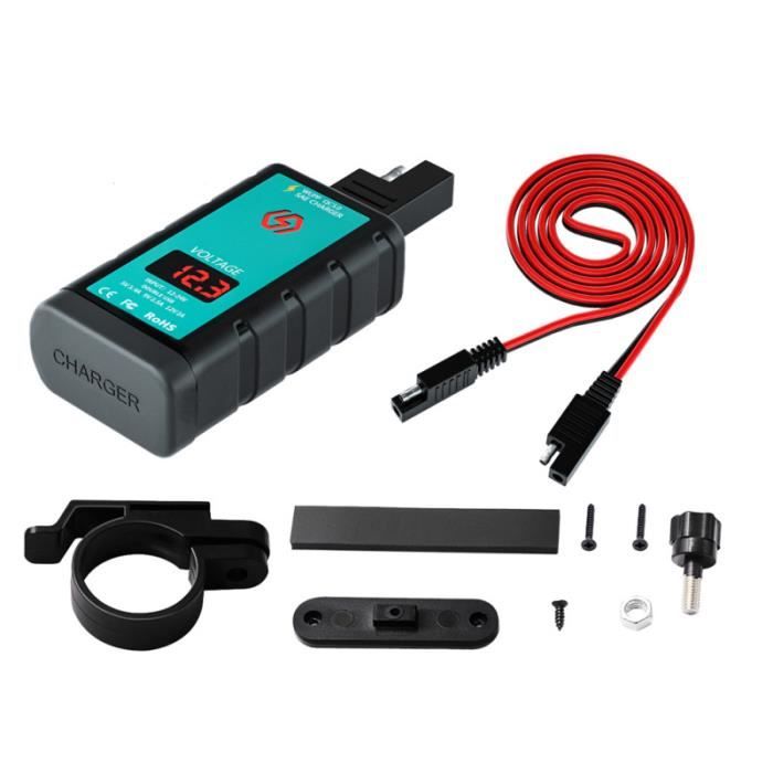 Câble De Connexion SAE Pour Moto BMW - Chargeur Batterie, Appareils Chauffants, GPS, Gonflage Pneus - Longueur 41cm