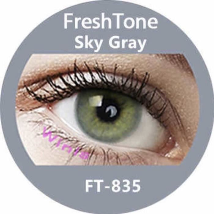Sky Gray Super Natural LENS Color Contact Lenses Lentilles de couleur 1 year FreshTone Achat Vente lentilles de contact Cdiscount