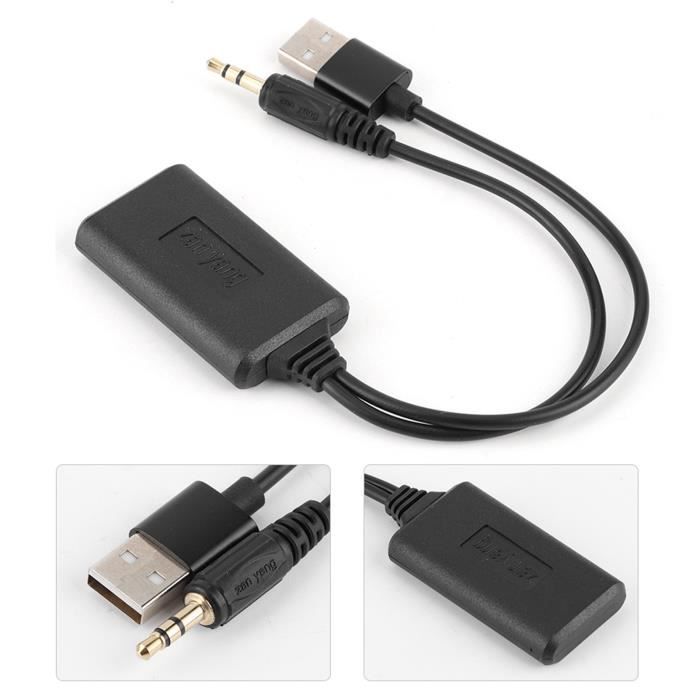 Câble AUX, Adaptateur Audio Bluetooth 5.0 AUX Avec Microphone De Remplacement Pour E60 E63 E64 E65 E66 E87 Pour Câble AUX Bluetooth Adaptateur AUX Bluetooth Module Bluetooth De Voiture Connecteur