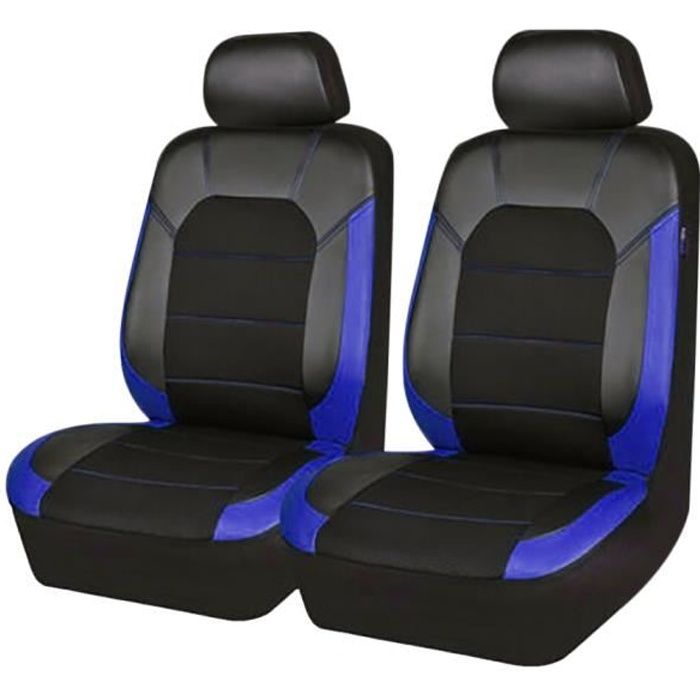 Housse De Siège Auto Universelle En Cuir PU - Protection 4 Saisons, Antidérapante, Pour Voiture, Camion, SUV (1 Siège Arrière Noir) - 12