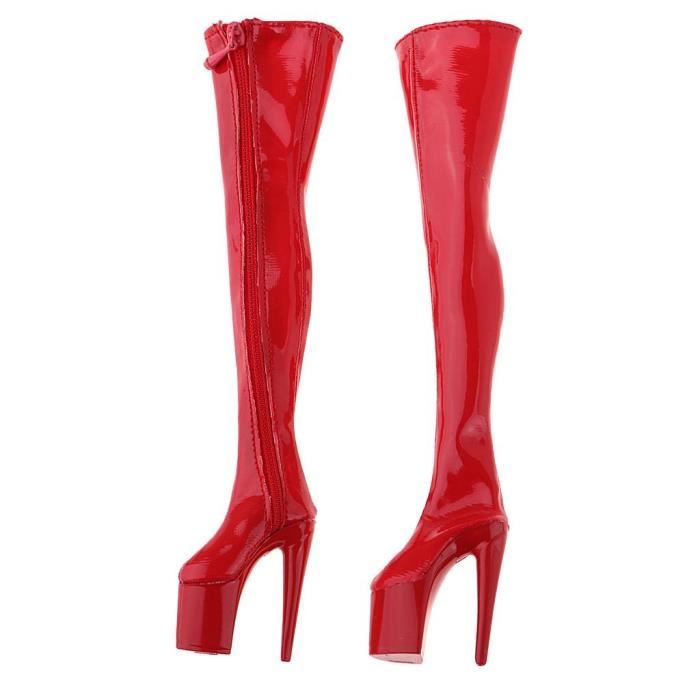 Chaussures Bottes à Talons Pour Poupée Barbie - Taille ~30 Cm (11.5 Inch) - Neuf