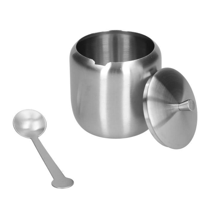 Distributeur De Sucre Quantitatif Avec Bec Verseau – Shaker à Café, Sucre, Épices, Verre + PP + Silicone, Design Étanché Anti-Agglomération
