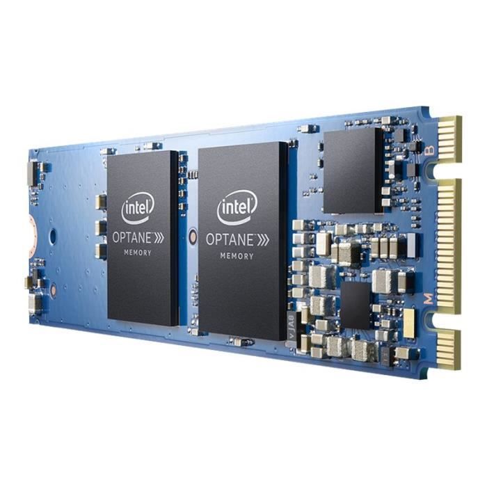  Disque SSD INTEL Accélerateur de stockage Optane M10 - M.2 2280 Internes - 64 Go - PCI Express 3.0 x2 - 1450 Mo/s pas cher