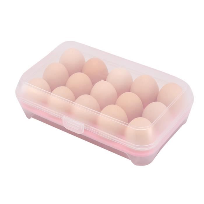 Boîte à Œufs IDesign - Pour 12 Œufs - Transparente - Empilable - Pour Frigo/Congélo
