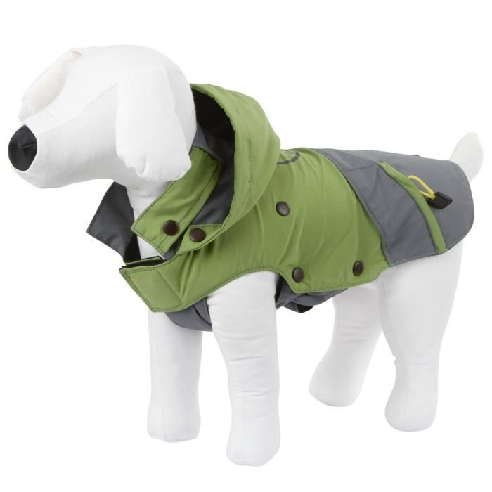 KERBL Manteau Vancouver XS 30cm pour chien - Gris et vert