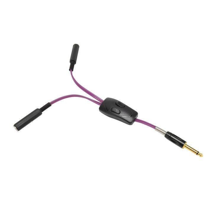KIMISS Câble AUX 3.5mm + USB Encastré Tableau De Bord Voiture - Longueur 103 Cm