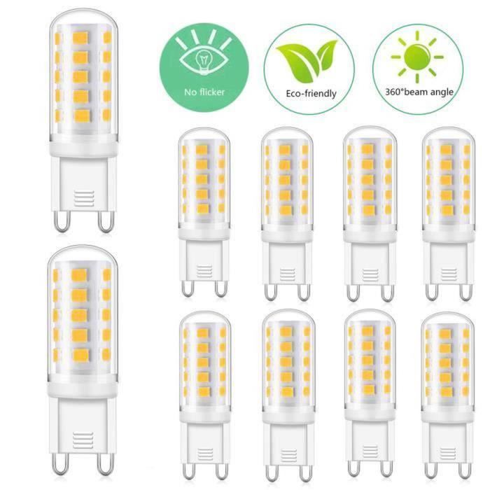 Kimjo Ampoule LED G9 Blanc Chaud 3000K 5W Equivalente 28W/30W/40W