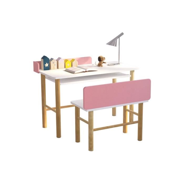 Miliboo Bureau Enfant Avec Banc Rose Et Bois Clair Achat Vente Bureau Bebe Enfant Miliboo Bureau Enfant Bertyenfant Soldes Sur Cdiscount Des Le 20 Janvier Cdiscount