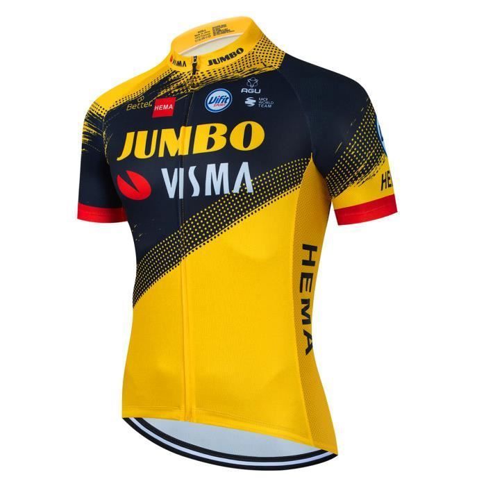 Ensemble de maillot de cyclisme Pro JUMBO VISMA pour homme