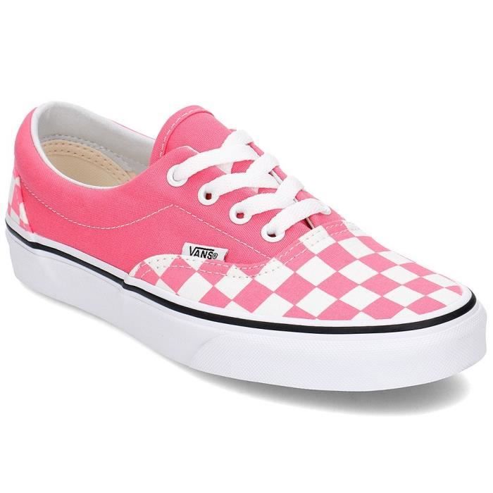 chaussure vans rose et bleu