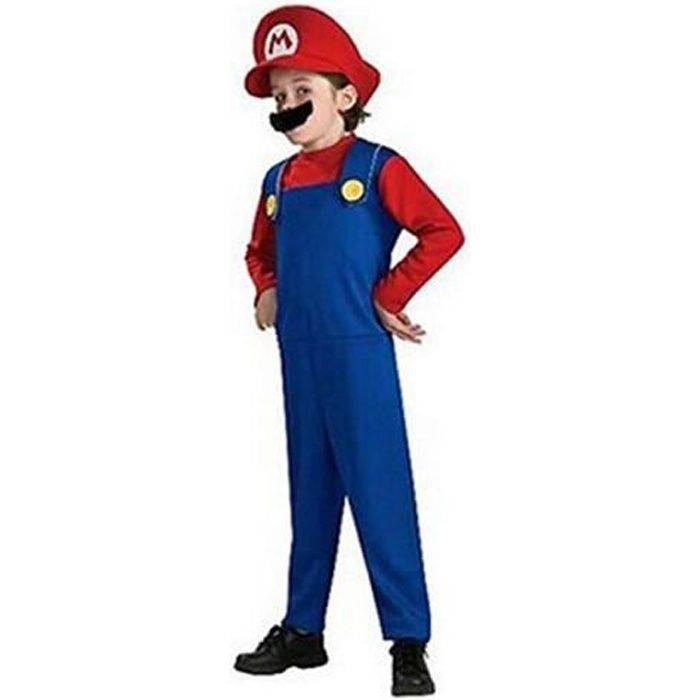 Déguisement Super Mario Luigi Brothers Enfant Cosplay Costume - Cdiscount  Jeux - Jouets