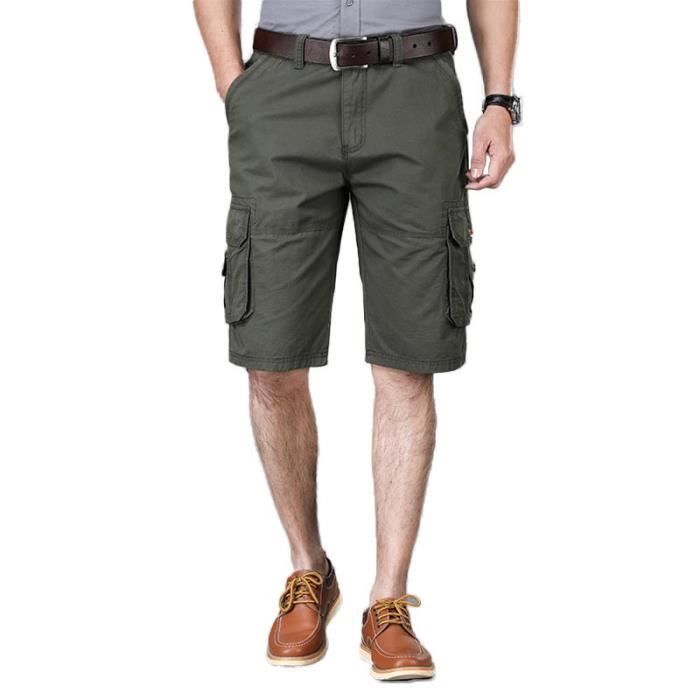 DEWALT Short De Travail Cargo Homme - Durable, Multi-Poches, 65% Polyester 35% Coton
