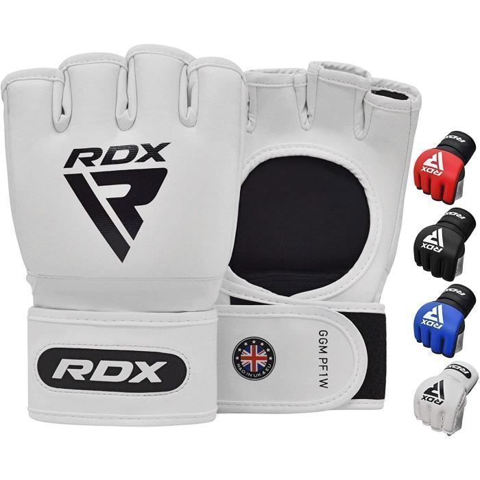 Gants MMA RDX, gants UFC pour le grappling, gants de boxe pour sparring, gants de combat en cage, blanc