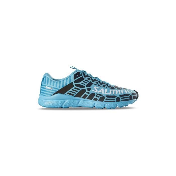 chaussures running salming femme speed 8 - bleu - drop 6mm