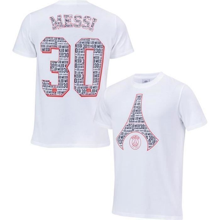 Paris Saint-Germain T-Shirt Enfant Lionel Messi PSG - Collection Officielle Taille 8 Ans