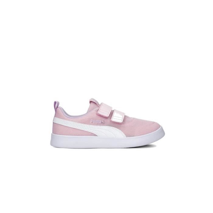 Puma PUMA Baskets Courtflex V2 Mesh V PS Rose - Mixte/Enfant