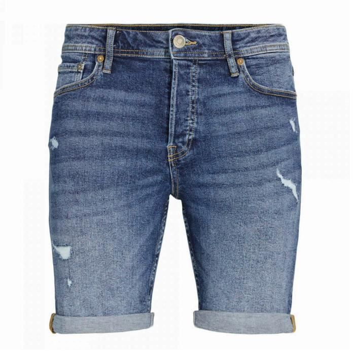 JACK & JONES Short En Jean Garçon - Style Danois Confortable Et Tendance