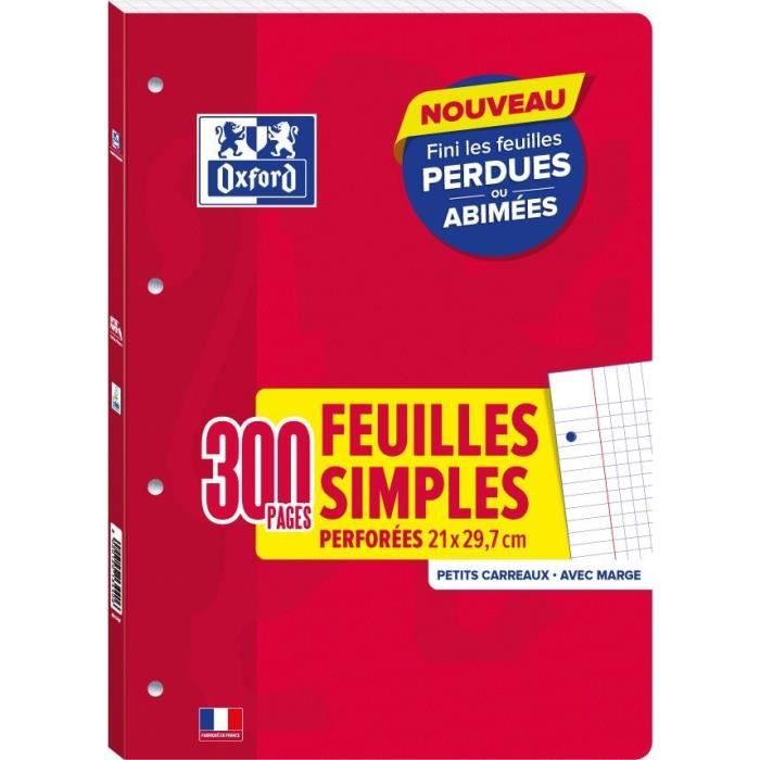 OXFORD Feuilles mobiles A4 5x5 Cdiscount BeauxArts et Loisirs créatifs
