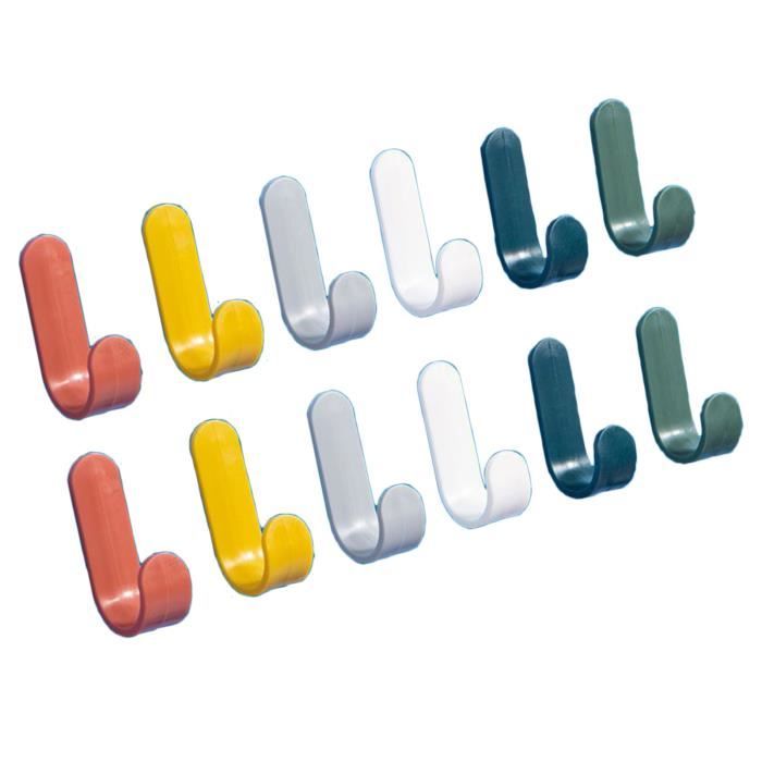 6 Pièces Double Crochet Manteau Mural, Minimaliste Patère Murale