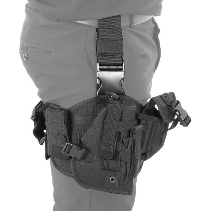 Sangle De Jambe Réglable En Néoprène 3.5mm Pour Couteau De Plongée – Double Poches + Anneau D, Confort Et Sécurité En Apnée Et Plongée