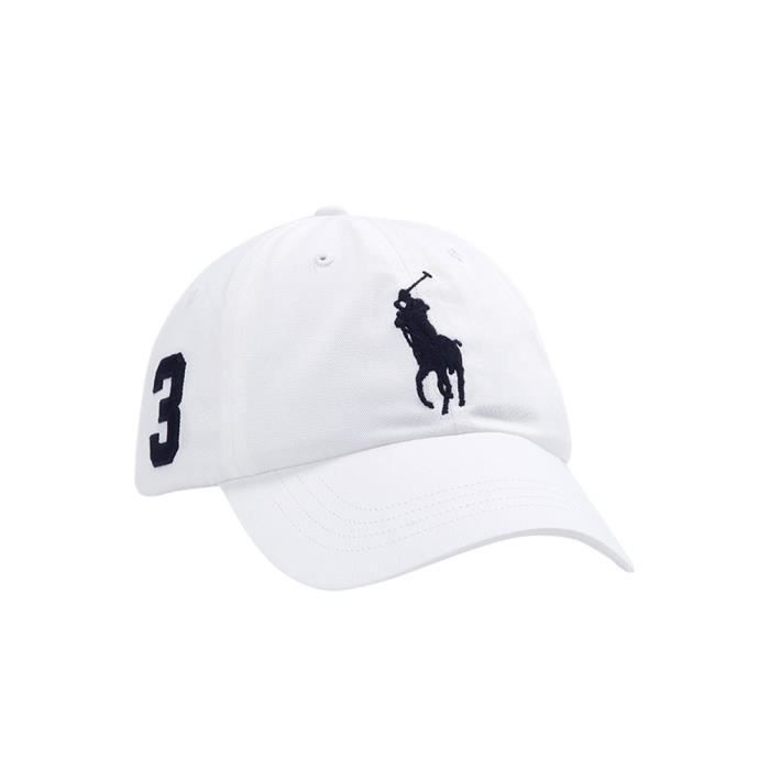 RALPH LAUREN Casquette blanche gros logo - Cdiscount Maison