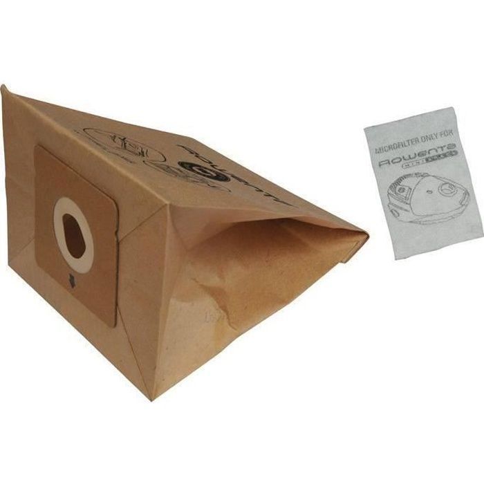 anthères Filtre sacs 10 sacs pour aspirateur pour rowenta power space ro 2121