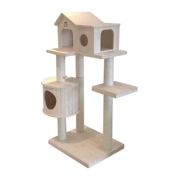 7z Planche De Jeu Pour Chat En Bois Massif Pour Chat Maison De Chat Meuble A Chat En Sisal 3 Couches Chat Sauta Cdiscount Animalerie