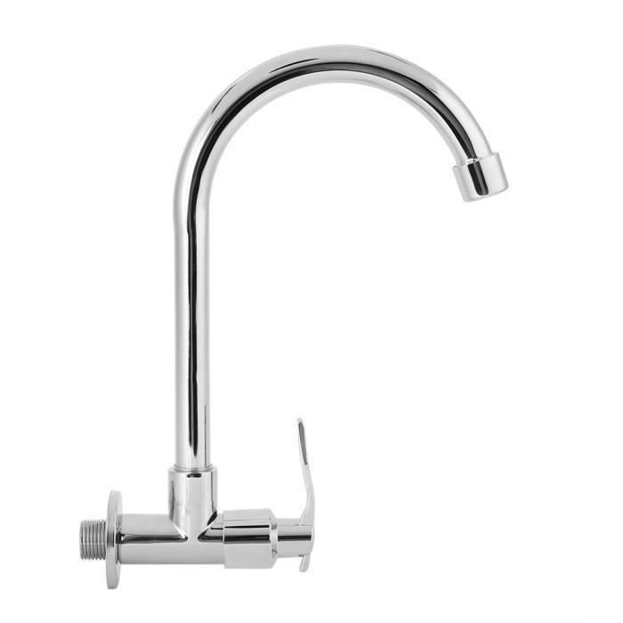 ANYCEE MAX Robinet Lavabo Eau Froide Avec Flexible Raccordement, Robinet Lave Main Eau Froide Uniquement Avec Bec Hauteur 93.4MM Pour Salle De Bain | Leroy Merlin