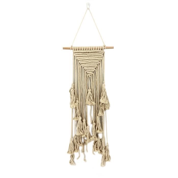Tenture Murale Attrape-rêve Macramé Blanc - Décoration Bohème Cosysparks