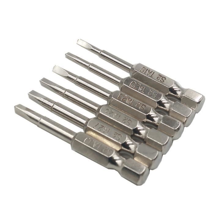 magn/étique /étoile Torx T/ête de s/écurit/é Embouts de tournevis Lot de 12/ pcs 50/ mm 1//10,2/ cm Tige hexagonale en acier S2