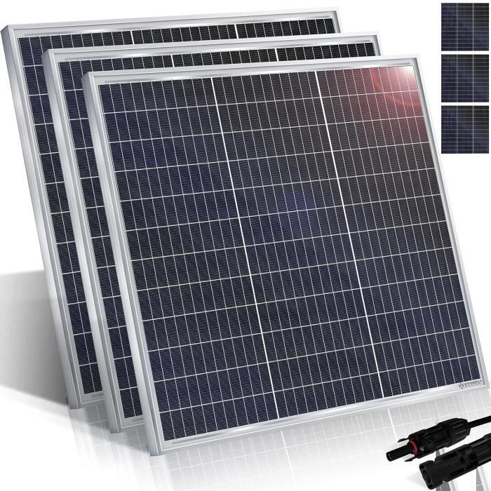 Panneau Solaire Rigide 370W Monocristallin - 12V Pour Camping, Bateau, Maison
