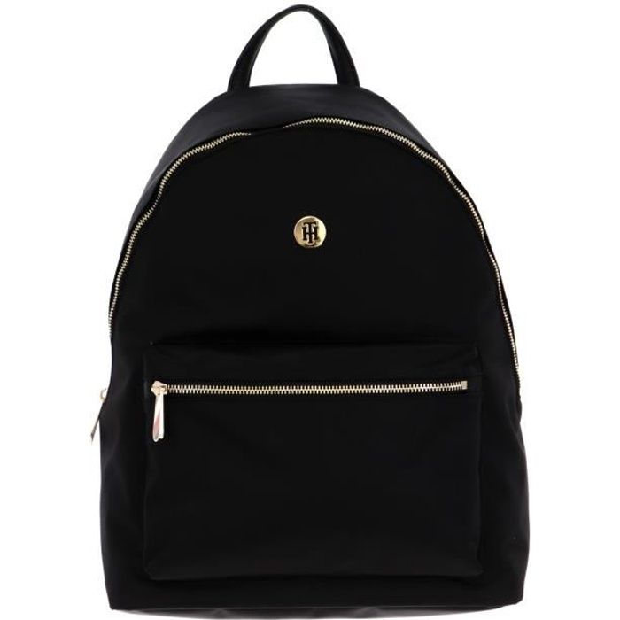 TOMMY HILFIGER Poppy Backpack Solid Black [114966] Noir Cdiscount