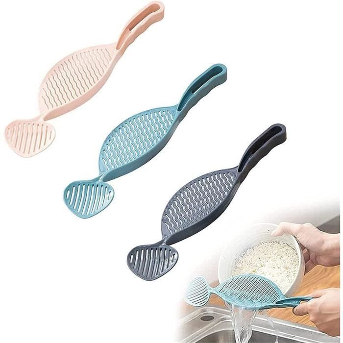 Bol De Rincage Riz En Inox 304 - Passoire à Riz Avec Crochet - 19x14x9 Cm