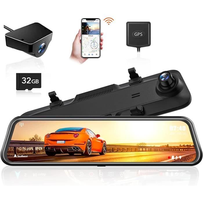 12 Dashcam Retroviseur Sans Fil 2.5K,Gps Camera Voiture Pour Camion,Dashcam  Voiture 1080P Avec Recul,Dash Cam Avant Arrière [X122] - Cdiscount Auto