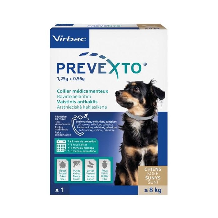 Comparer les prix de Prevexto - Collier antiparasitaire Petit Chien 1 Unité