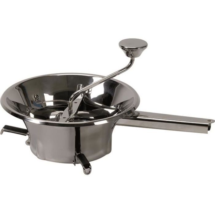 Moulin à Légumes Kuchenprofi Inox - 4 Grilles Incluses (1,3mm à 5mm) - Pour Purées, Soupes Et Compotes