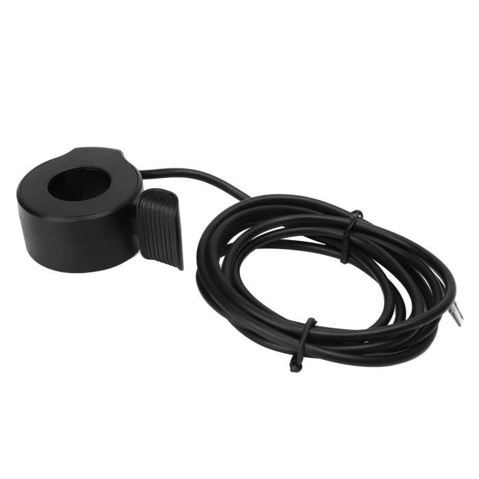 Accélérateur Au Pouce Pour Vélo électrique Et Scooter - Contrôle De Vitesse Réglable - Câble 1,6m - Gauche Ou Droite - 6