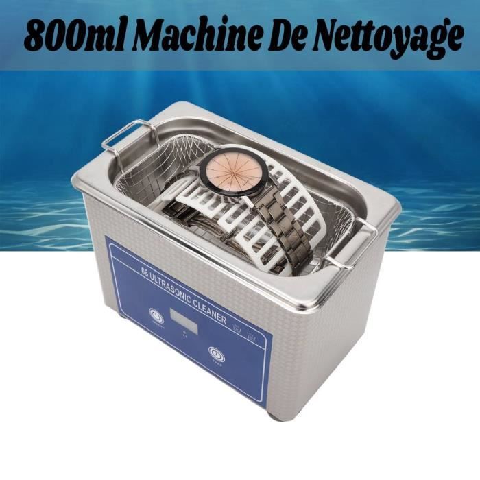 LAC Nettoyeur à Ultrasons Numérique 800ML Appareil de Nettoyage 40 KHz
