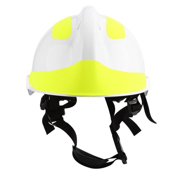 Casque Pompier Sauvetage Casque De Sauvetage Urgence Pompier Avec Lampe Et Lunettes - Protection Anti-Impact, Taille Réglable 53-63cm Casque Protection Chantier Réfléchissant