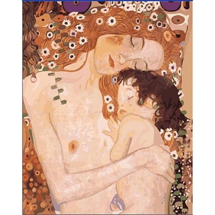 Zhxxfd Peinture Numero Gustav Klimt Amour Maternel 40x50cm Pour Adulte Enfant Avec Acrylique Toile Brosser Sans Cadre 046 Cdiscount Beaux Arts Et Loisirs Creatifs