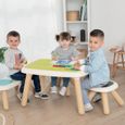 SMOBY - KID Table enfant verte - Anti UV - 4 enfants - Fabrication française-1