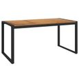 vidaXL Table de jardin et pieds en forme de U 160x80x75 cm bois acacia 319516-1