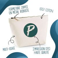 Trousse Personnalisée Planetee - Cadeau Original Kinésithérapeute, Maquillage, Toilette (28x19x9 Cm)