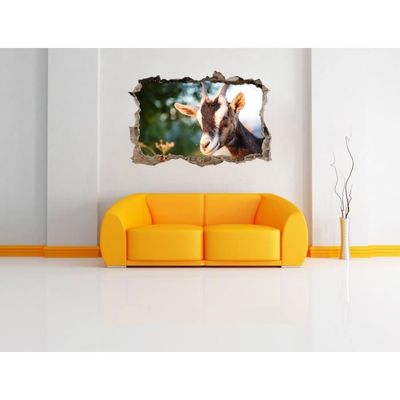 Chèvre-percée dans 3d-Look décoration tapisserie