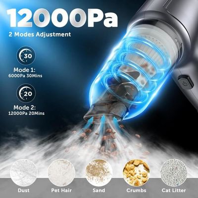 CHOLANG 15000PA Mini Aspirateur sans Fil, 3 in 1 Aspirateur Voiture CHOLANG 15000PA Mini Aspirateur sans Fil, 3 in 1 Aspirateur Voiture