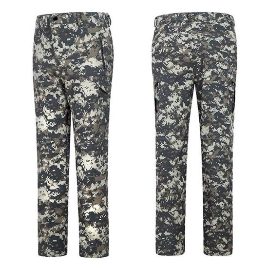 Pantalon de Ski Homme Militaire Double Polaire Imperm able Coupe