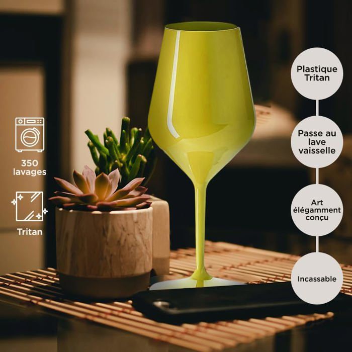 Yanglonghui Lot De 6 Gobelets En Plastique Réutilisables, En Acrylique Sans BPA, Incassables, Intérieur Texturé, Passent Au Lave-vaisselle (bleu, 760 Ml