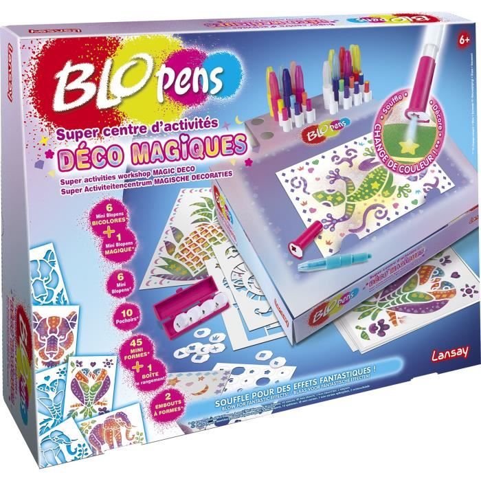 Blopens - Maxi Color Pop - Activités Artistiques - Effaçables et  Métalliques - Dès 5 ans - Lansay bleu 