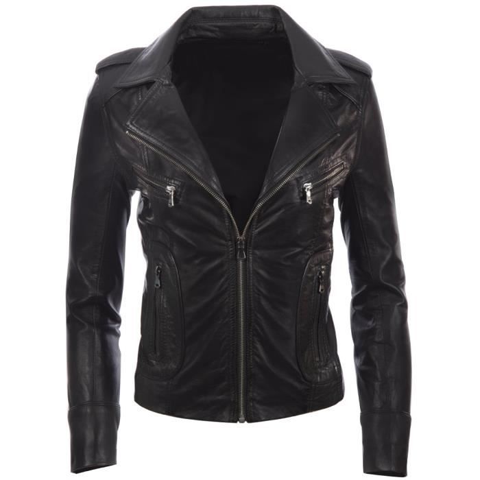 Aviatrix cuir top femme