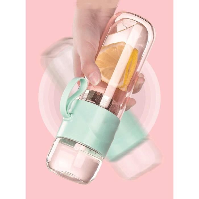 Gourde De Sport Avec Filtre Intégré – Bouteille Plastique 2L/3L Pour Fitness Et Voyage